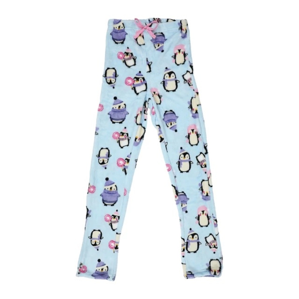 Penguin Print Kids Pajamas blue soft size small pants